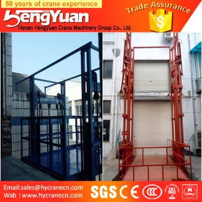 Chinese economic guide rail chain cargo elevator
