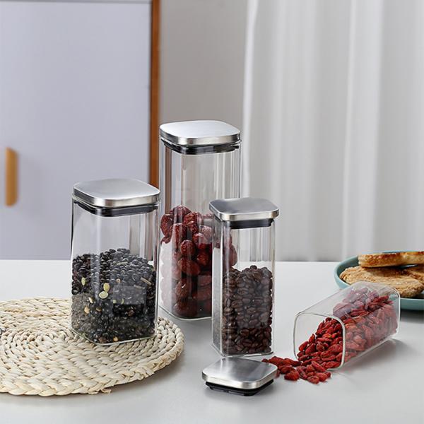 Borosilicate Dry Food 500ml Glass Kitchen Canister