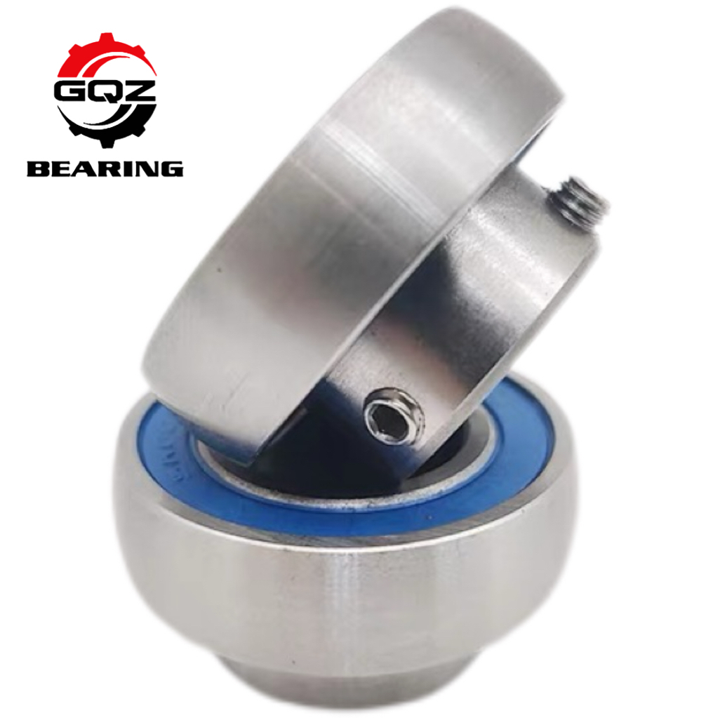 GQZ SK005 Stainless Steel Insert Bearing 25×47×22.5mm 420 Stainless Steel Spherical Bearing Insert for Food Conveyor Light Machinery