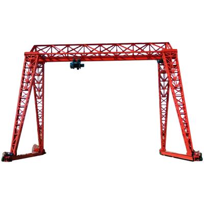 O trilho de 10 Ton Single Beam Truss Type montou semi o pórtico elétrico Crane With Hoist da porta