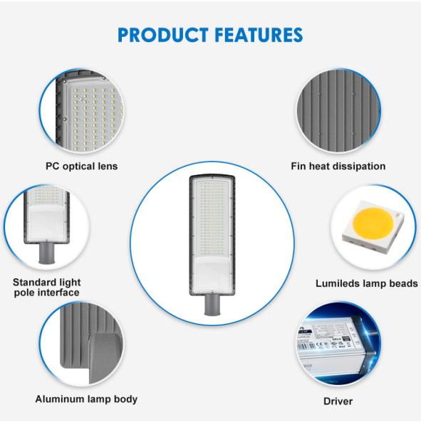 IP66 SMD3030 50w To 200w Led Street Light Environmental Protection for Highway