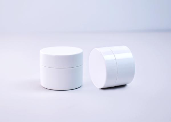 Sustainable Straight Side 0.5OZ 15ml Plastic Cosmetics Cream Jar With Single Thick Wall For Skincare Face Eye Serum Lip