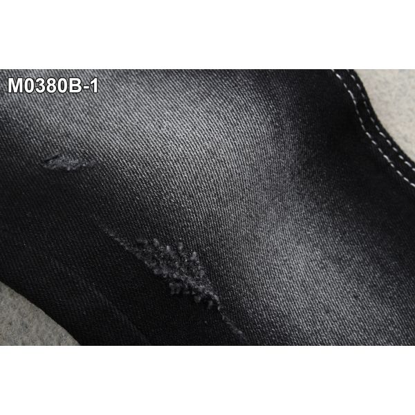 11.7 OZ Black Color Cotton Spandex Men Jeans Denim Fabrics Manufacturing and Selling