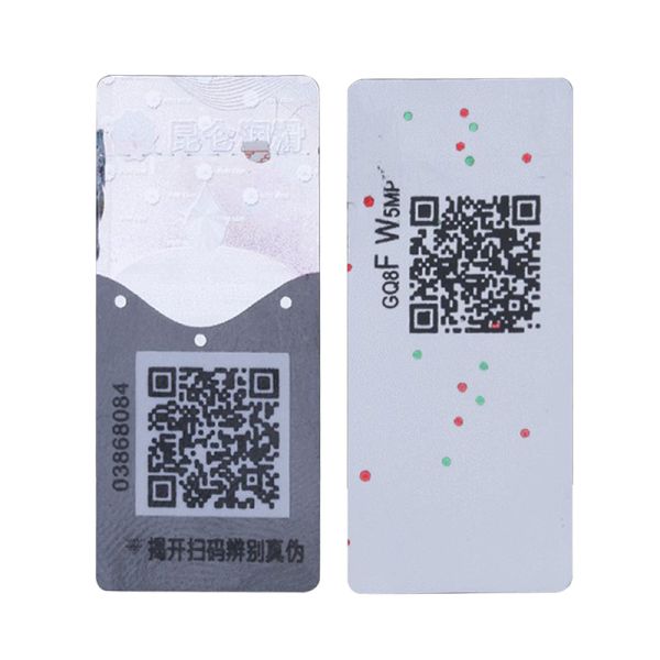 Customizable Labelsize Self Adhesive Security Labels One Sheet Security Labeling Providing Tamper Proof Seals for Sensitive Equipment