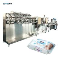 Sistema de apilamiento servo impulsado Gran paquete de toallitas para bebés Máquina línea automática de embalaje