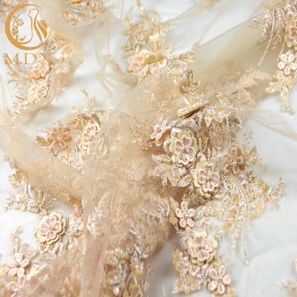 Творческая Handmade ткань шнурка отбортовала Appliques шнурка вышивки 3D Bridal