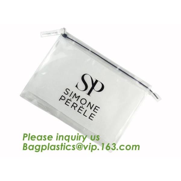 Biodegradable Self Adhesive Zipper Hanger Hook Bags For Garment, Underwear Hanger Hook Zipper Bags