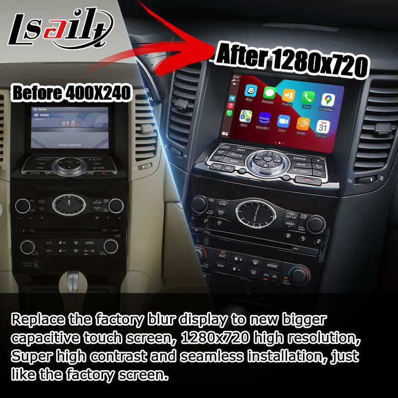 Подъем экрана Infiniti FX35 FX50 FX37 FX QX70 IT06 HD с беспроводным carplay автомобилем андроида