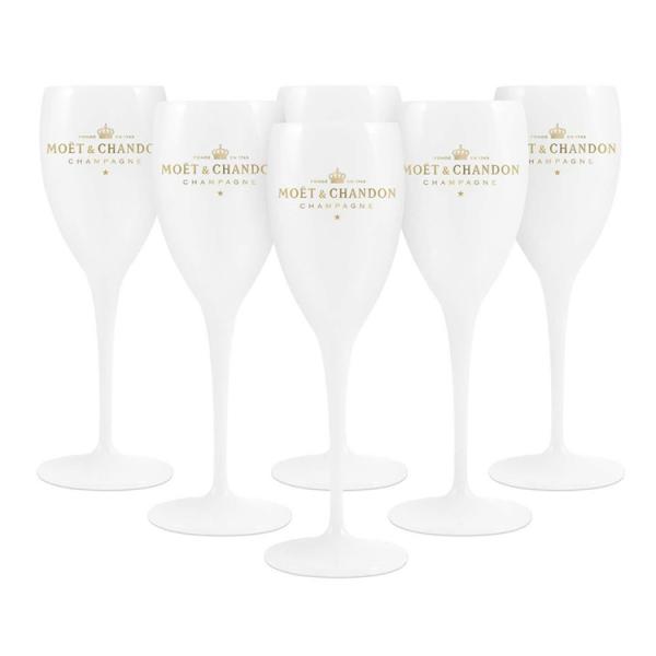 Eco - Friendly Clicquot Champagne Glasses Reusable Shatterproof Recyclable Veuve