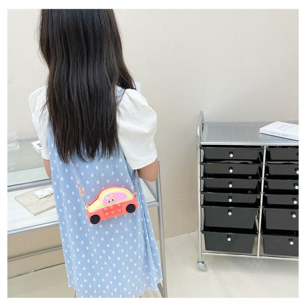 Автомобильный прочный силиконовый кошелек с монетами и легкий портфель для макияжа