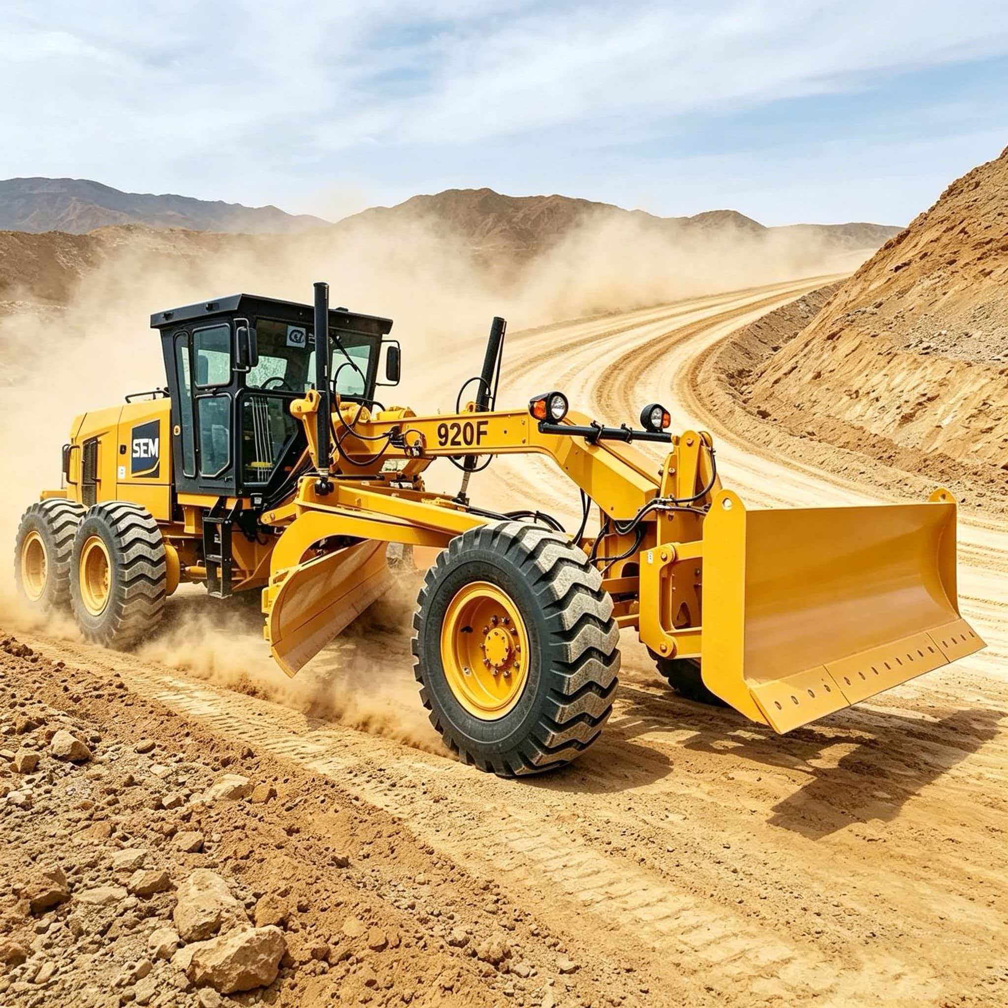 SEM920F 919F Motor Grader 147kW SHANGCHAI 5 Shanks Ripper Advance Gearbox Hot Sale in Zimbabwe
