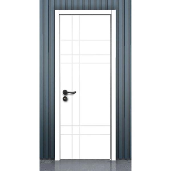 Porta de revestimento de PVC UPVC personalizada com cor opcional e largura do quadro da janela de 70 mm