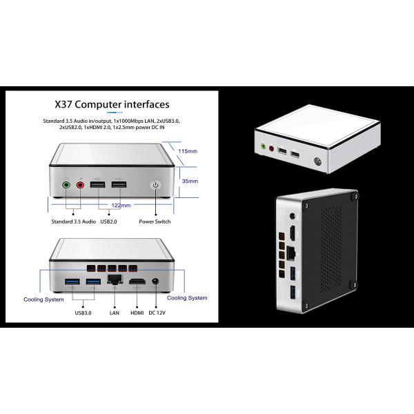 Intel Core Series DDR3L 8GB Mini PC With Single LAN HD Display For Home Office
