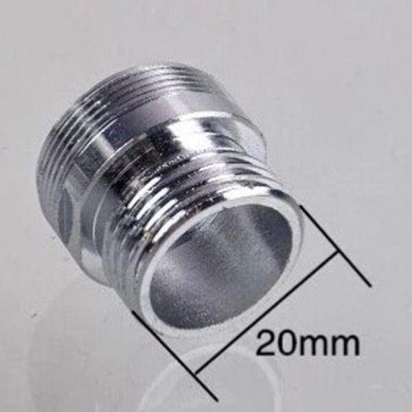 Bathroom Kitchen Chrome Faucet Hose Adapter Aerator M24 M20 Male Thread with Diverter