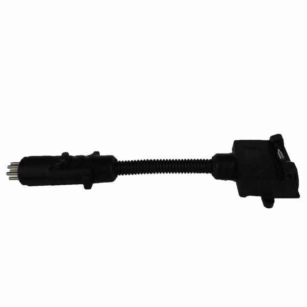 Small Round Socket Trailer Electrical Connector 7 Pin Brass Pin Rust Resistant