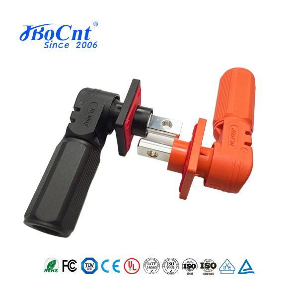 120A-500A DC Battery Energy Storage Connector Photovoltaic Power Right Angle Plug Assembly