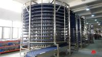 Sistema de refrigeração modular da espiral da correia de INTRALOX com a máquina de limpeza da correia