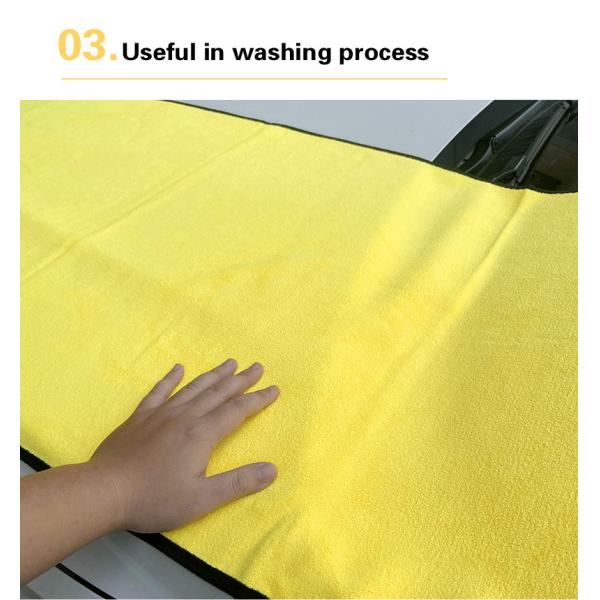 160*60cm 30*30cm Auto Drying Towels Microfiber Cloth For Car Wash