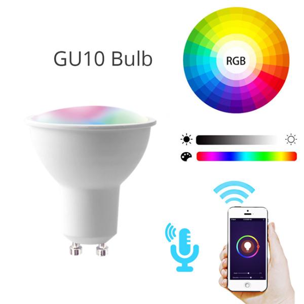 LED Spotlight Lamp Lighting LED Lights Downlight Mr16 Gu10 5w Wi-fi Rgbw Smart Bulb
