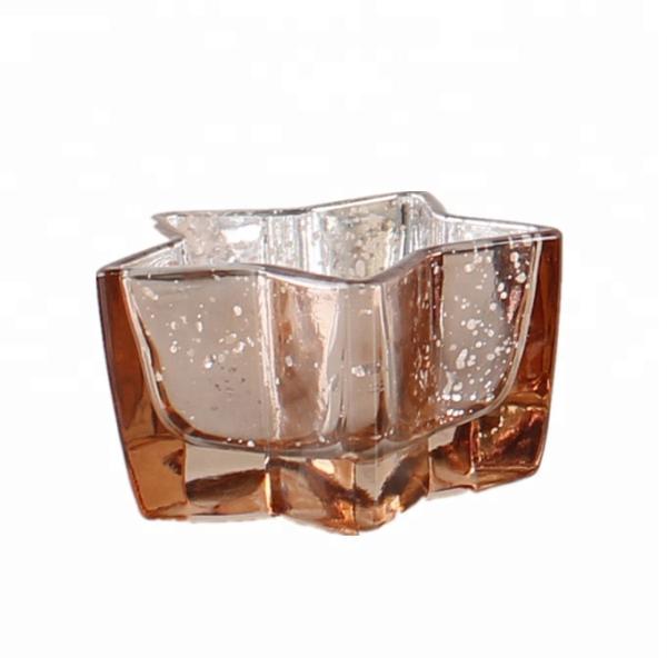 Mercury star shaped candle holder candle stand for home wedding parties decoration
