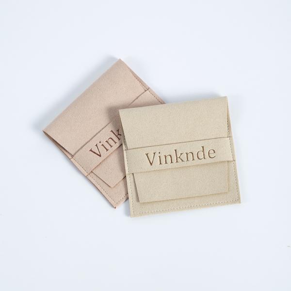 Custom Logo Accepted 6.2*6.2 Cm Multi-color Velvet Flip Cover Fashion Necklace Jewelry Storage Bag