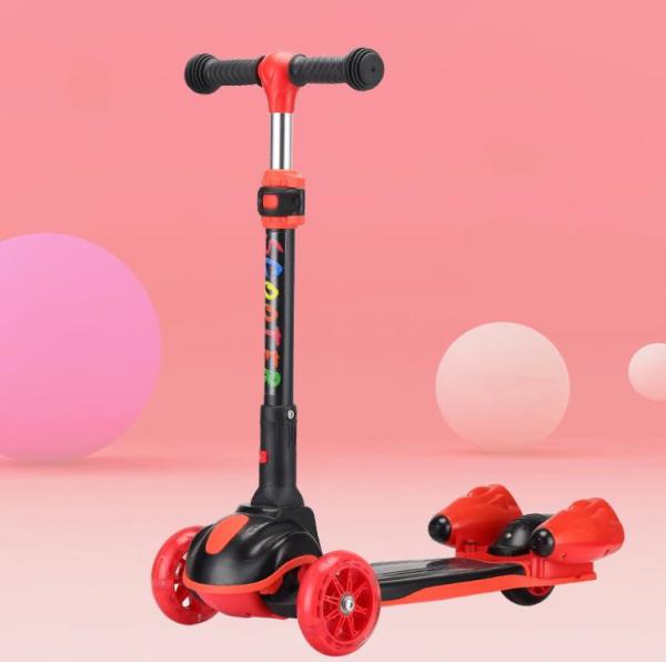 OEM kids bubbly kick scooter with blowing bubble for sale