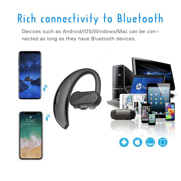 крюк хэндс-фри беспроводное Bluetooth уха 9hours TWS Bluetooth Earbuds 5,0 наушника