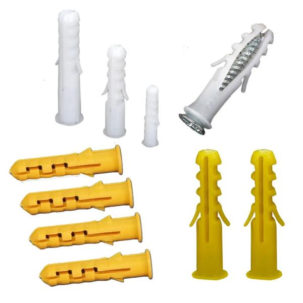19-42 mm de plástico de pared seca de tornillo de anclaje fijación de los sujetadores de los anclajes con tornillo de nylon de los anclajes huecos