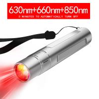 Antorcha ligera roja médica de la terapia de la lámpara 630nm 660nm del PDA portátil 850nm
