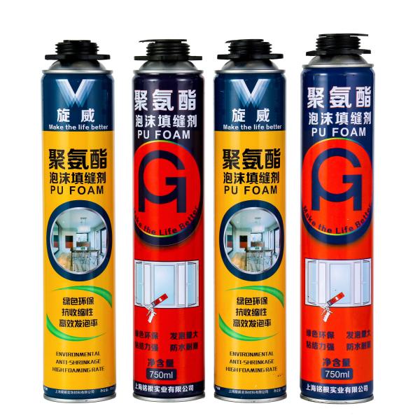 Eco Friendly Polyurethane Foam Glue , Multiple Purpose Polyurethane Foam Sealant