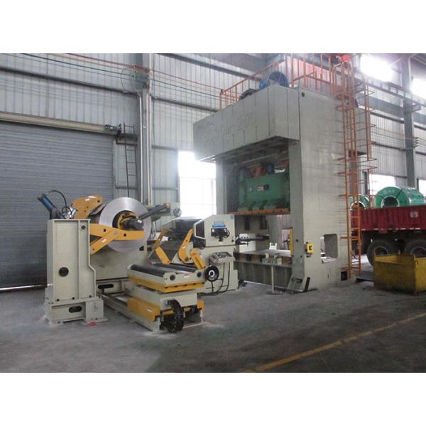 Electric Hydraulic Hole Puncher Coil Feeder Straightener For Metal Sheets With 12 Months Warranty