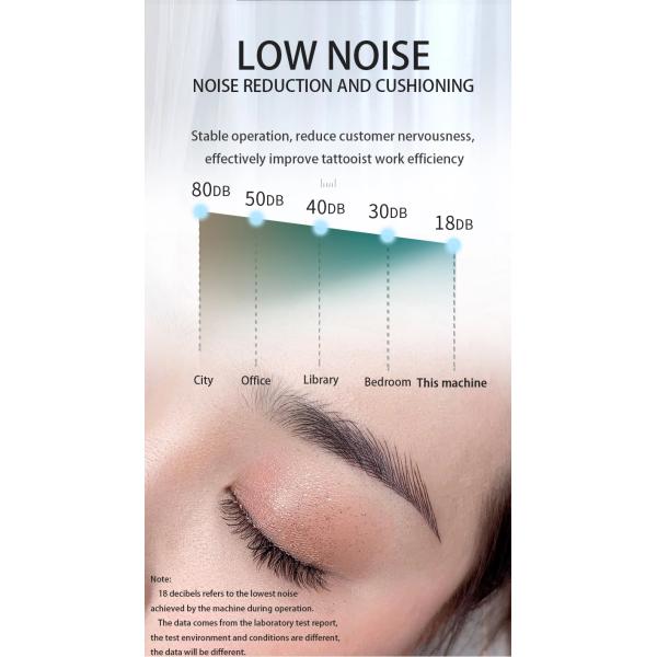 Máquina semi permanente negra Kit Tattoo Gun del maquillaje de Digitaces de la radio