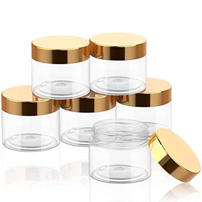 Biodegradable Plastic Cosmetic Jars Empty OEM  2Oz 4Oz For Packaging