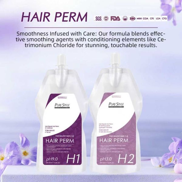 Wholesale OEM Long Lasting Keratin Treatment Hot Perm Lotion for Salon Use