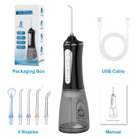 5 Modèle de nettoyage des dents personnalisé Nettoyage des appareils jet pick soins dentaires oraux portable sans fil électrique USB irrigueur oral Flosser à eau
