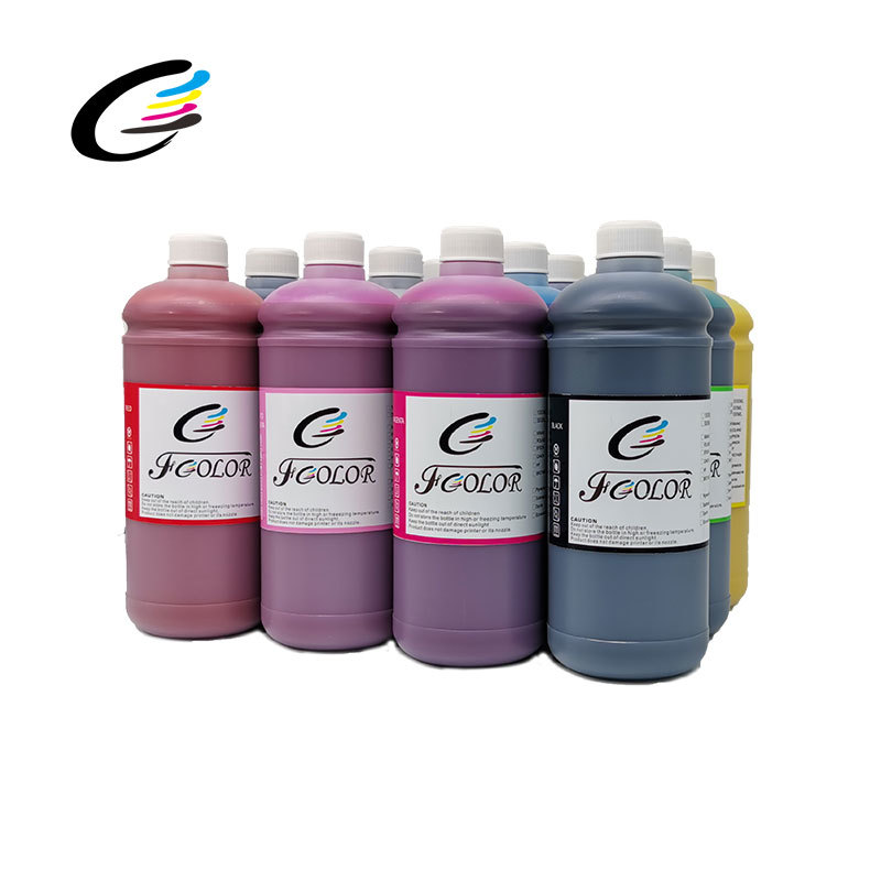 FCOLOR Water Based Pigment Ink for L1800 L800 T50 1390 T60 1400 Inkjet Printers Digital Printing Certificate MSDS