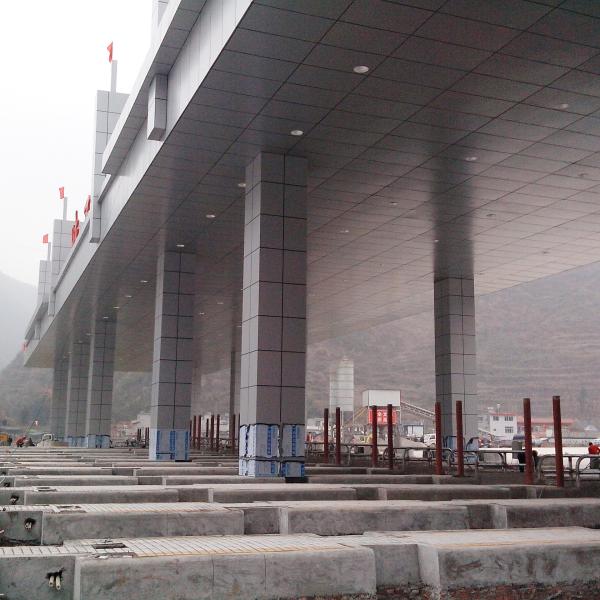 Сень бензоколонки S355JR полиняла сарай крыши 500m 1000m рифленый