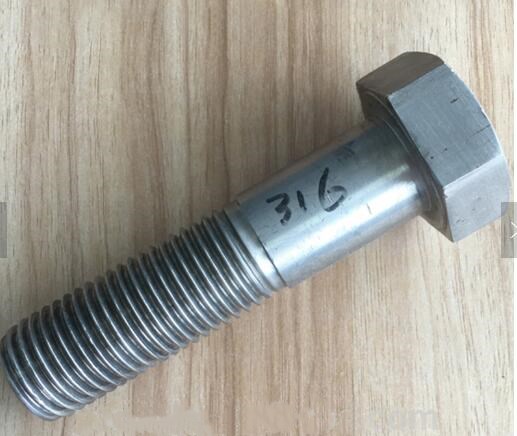DIN 931 Stainless Steel 316 Pan Head Screw Half Thread Screw Zinc Plate Surface