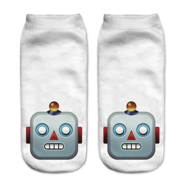 Custom Design OEM emoji 3D Digital print emoji custom ankle printing Socks