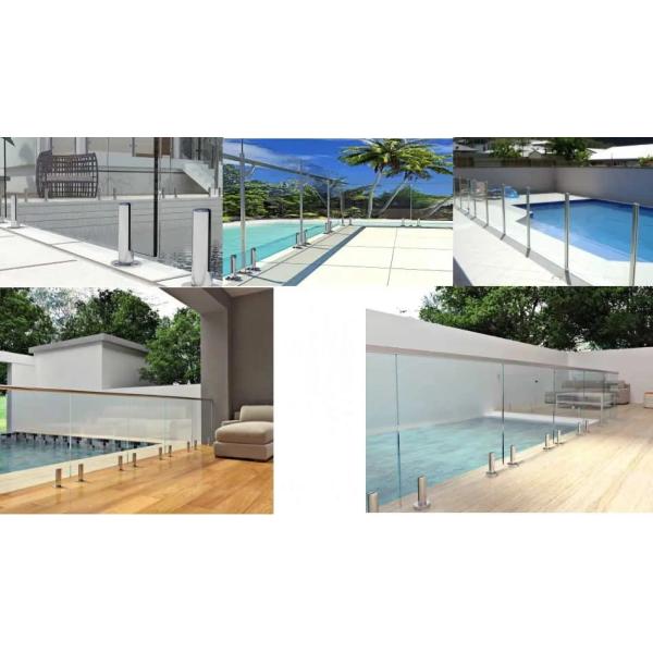Apartments Frameless Glass Balustrade 6mm Terrace Balcony Railing
