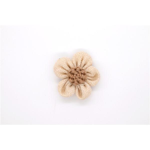 Hand Sintered Edge Flower /girl flower made of satin ribbons/Hand-simulated flower Various colors Fabric, wool