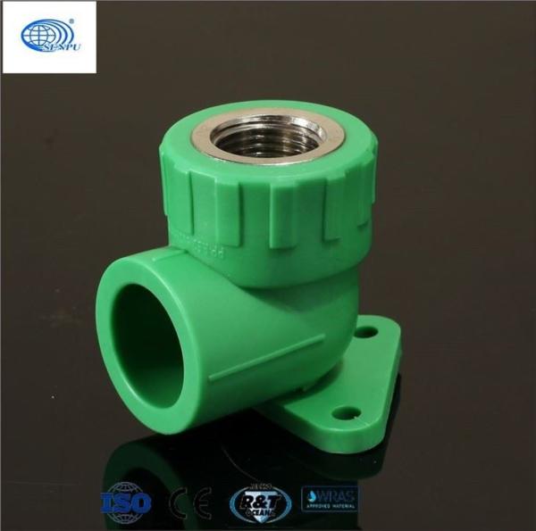 Threaded PP Female Elbow PPR Plastic Pipe Fitting Chemical Resistance Nontoxic
