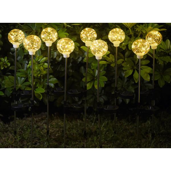 Solar Copper wire ball lights Garden Decoration Plugin Ground Lamp Lawn Lamp