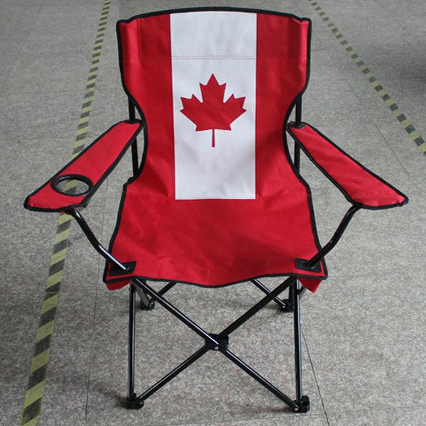 Customizable Logo Countries Flag Printed Folding Metal Camping Beach Chair Wholesale Factory Aluminum Foldable