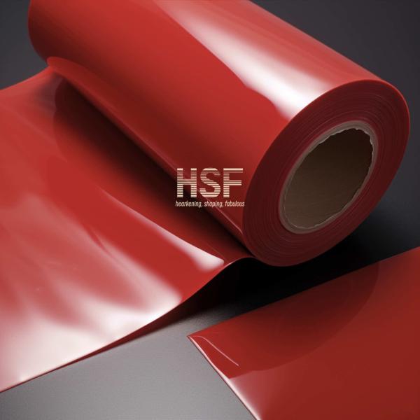 Непрозрачная красная 120 мкм пленка из HDPE для подкладки различных лент, печати и упаковки