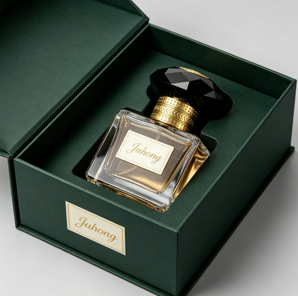 Luxury Black Faceted Crystal Zamac Perfume Bottle Cap Gold Plated Custom Logo Metal Perfume Lid FEA 15