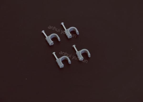 Steel Nail Flat Wire Tie Plastic Cable Clips 7mm