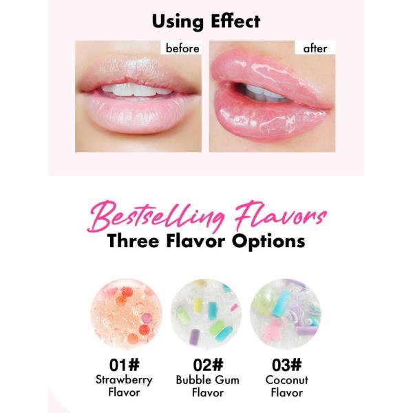 Non Toxic Fruit Flavored Little Girls Lip Gloss With Shimmering Glitter