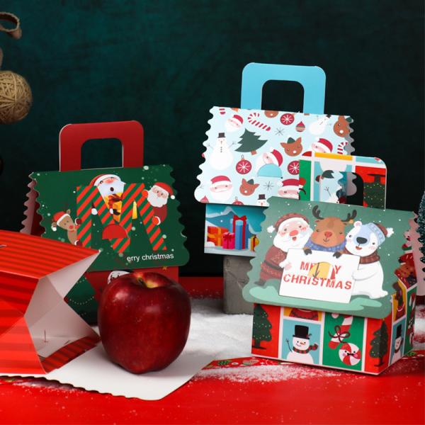 Apple Gift Packaging Boxes Christmas Eve Gift Box 4C Offset Printing