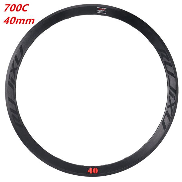 Double Wall Road Cycling Rims 40mm Depth Clincher Spokes 16H C / V Brake Wheel For Road Biking